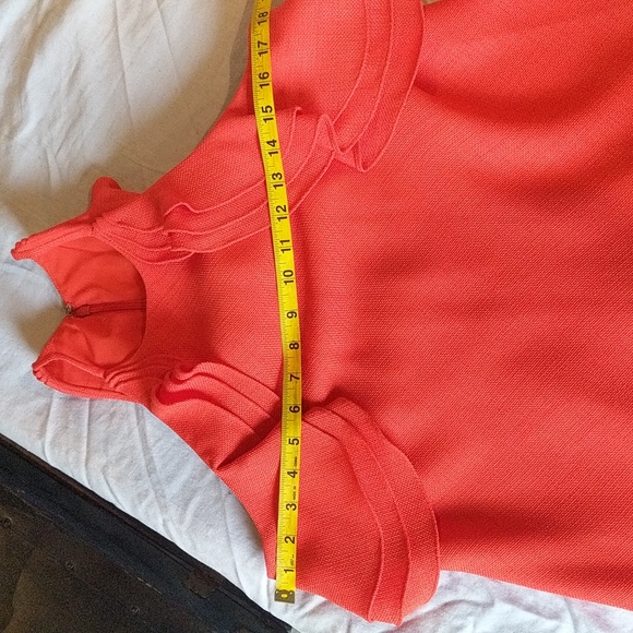 Trendy Linen Orange Badgley Mischka dress - Picture 10 of 10